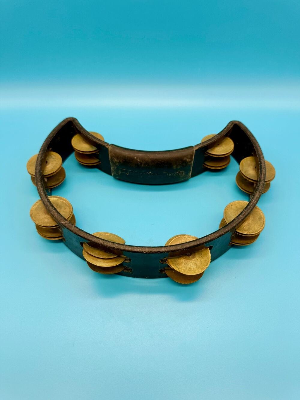 Vintage Rhythm Tech Tambourine Brass Jingles Made USA Percussion Movie Prop